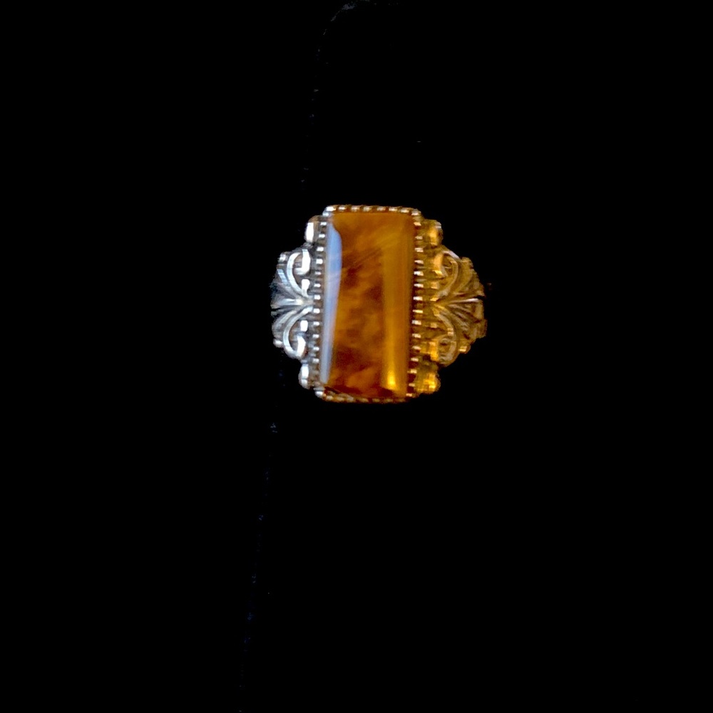 Ss Tiger Eye Ring - image 1